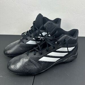 adidas Men's Freak Mid
MD Football Shoe, Black/White/Grey  Size 13